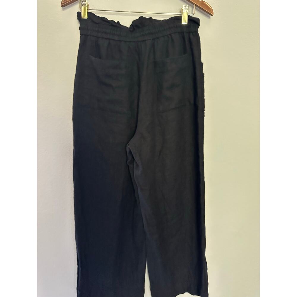 House of Harlow 1960 Wide Leg Black Linen Blend Pants size Small - Picture 5 of 7